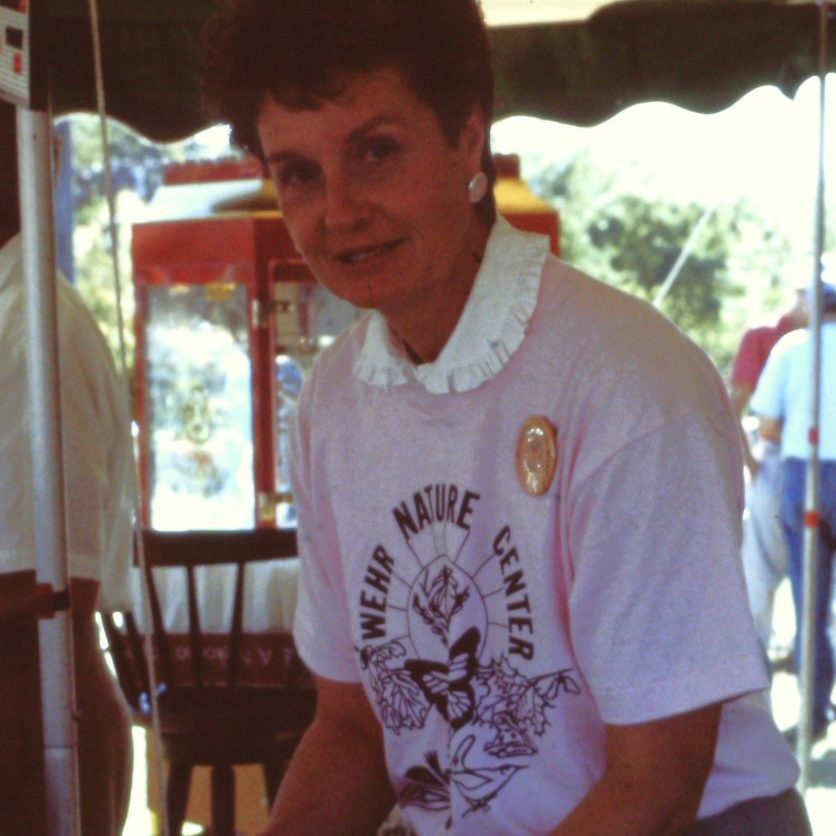 resized Mary Gease serving food at Wildlife Art Fair 1987